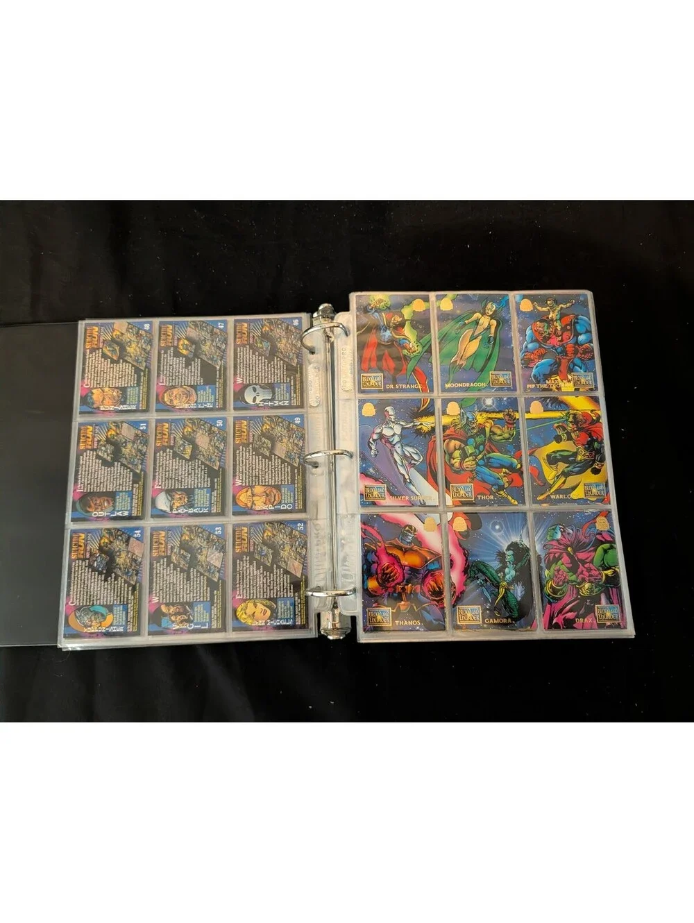 Marvel 1992 Fleer Ultra Trading Card Collection in Binder - Full Series